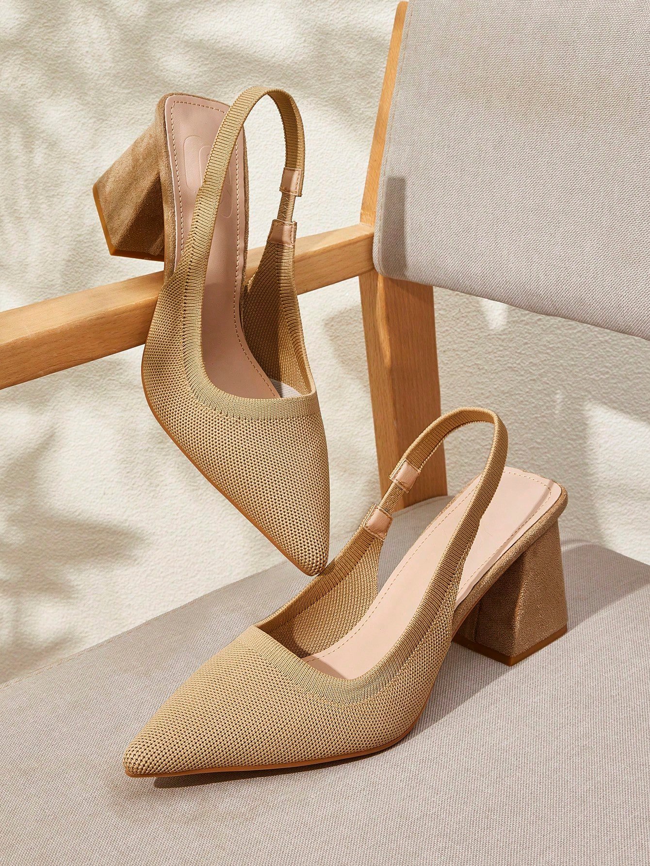 Escarpins Abricot Pointus pour femme